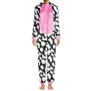 Kids Cow Print Costume Pajama Set